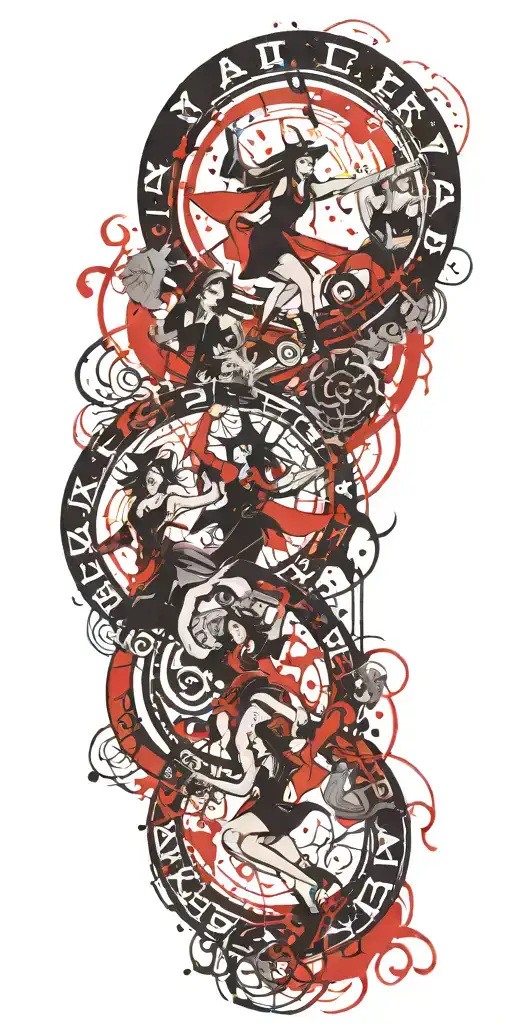 Witches Dancing In A Circle