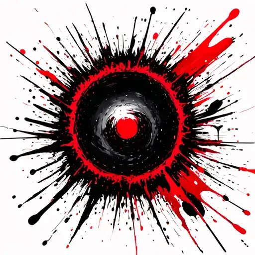 Black Hole Abstract Design Featuring The Event Horizon