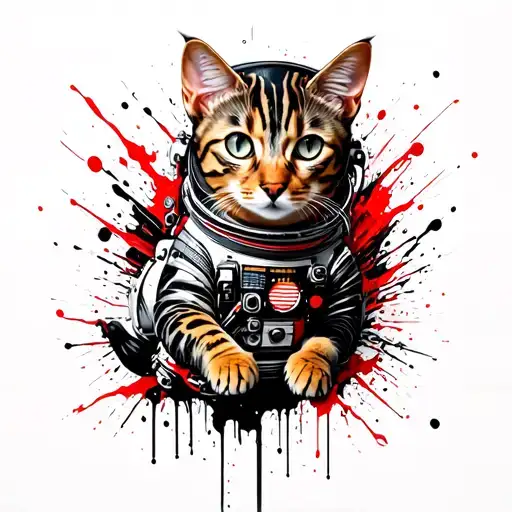 Bengal Cat Astronaut