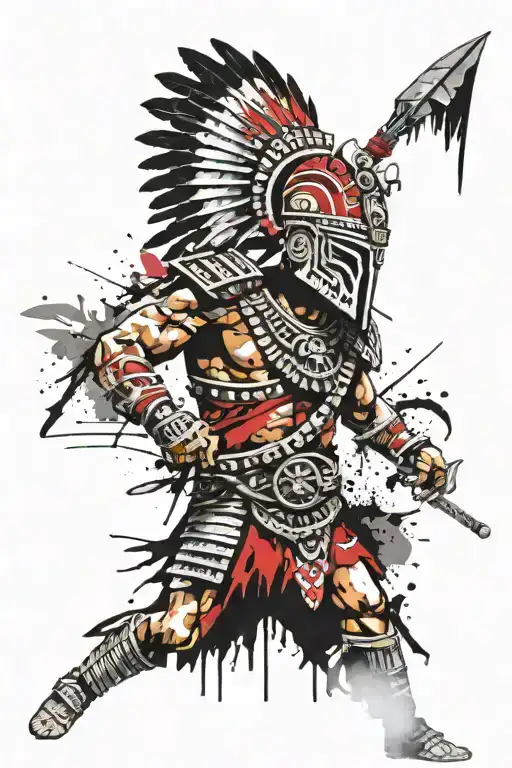 Mayan Warrior Ready For War