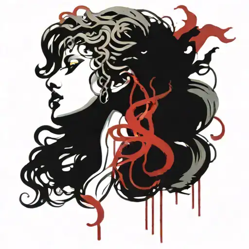 Medusa Holding The Head