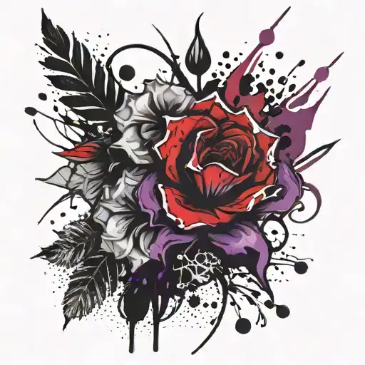 Gothic Violet Flower