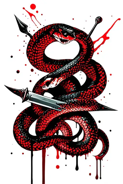 Dagger And Snake Wrapping