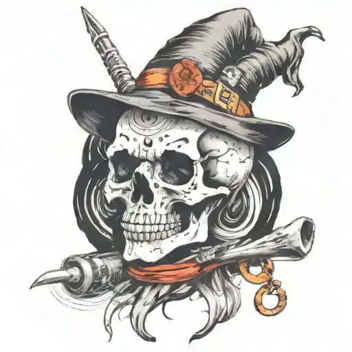 Witch Skull Wearing