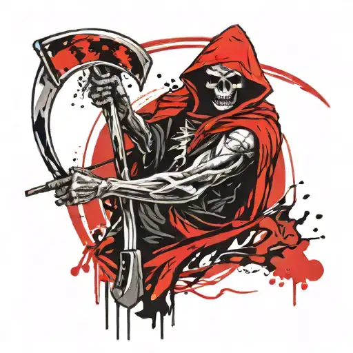 Reaper Holding A Scythe