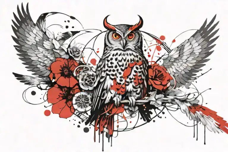 Ancient Greek Goddess Athena With An Owl