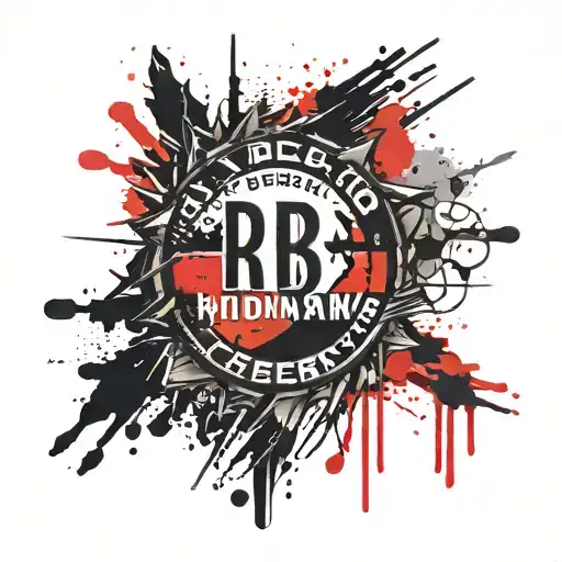 German Flag With Goddamn German Lettering