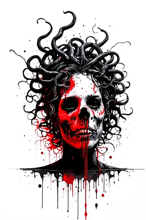 Medusa Head In The Sharp Edges