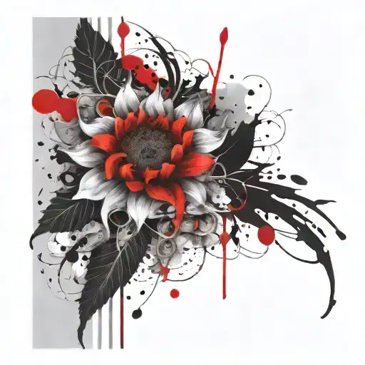 Ethereal Sunflower Flames