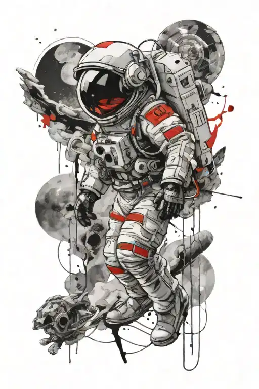 Astronaut Half Sleeve