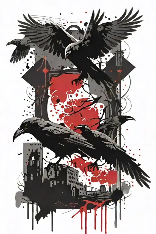 Raven Graveyard Scene