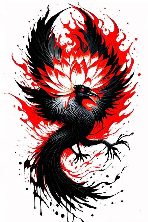 Fiery Phoenix Lotus Flowers
