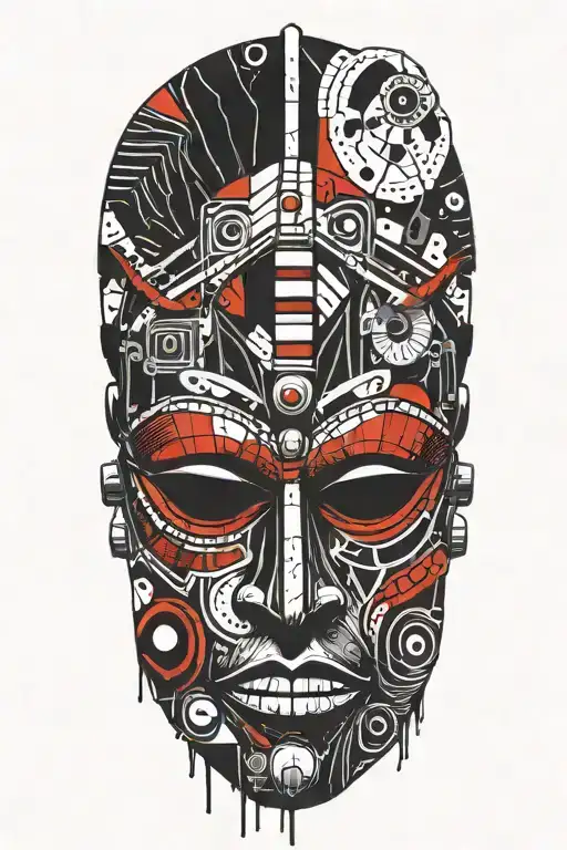 African Zulu Mask