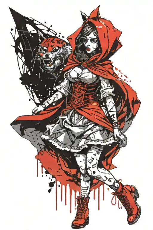 Little Red Riding Hood Standing