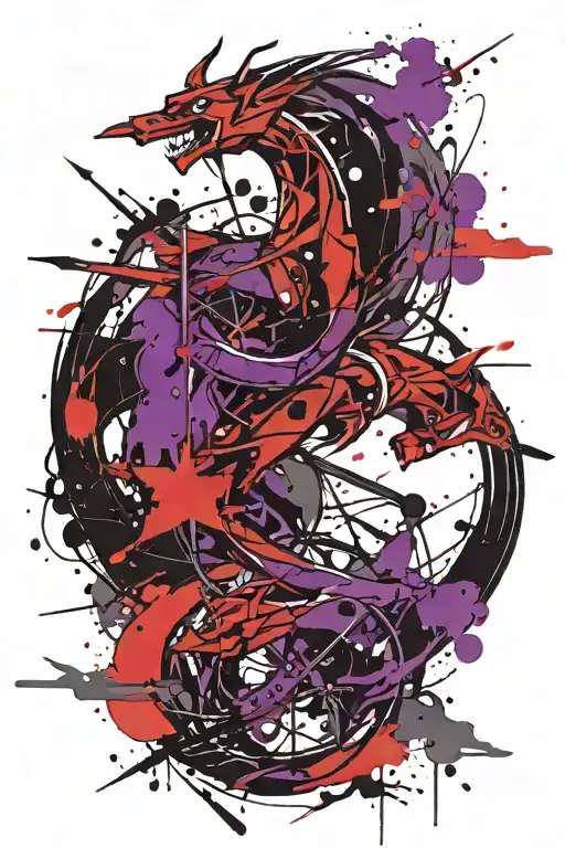 Sagittarius Purple And Black