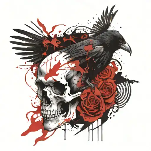 The Raven And The Skull And The Demon