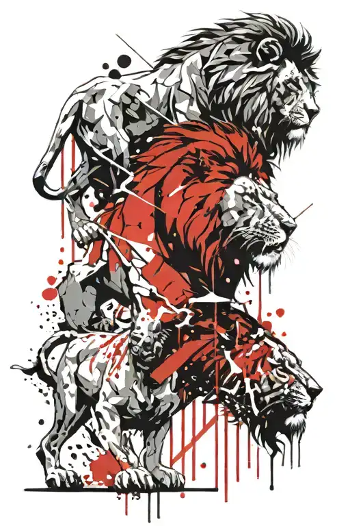 Lion And Gladiator