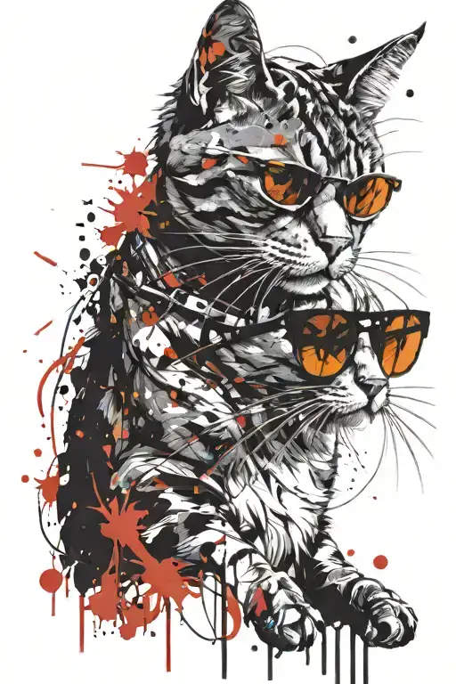 Cool Cat In Sunglasses
