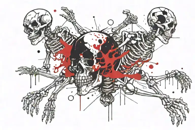 Skeletons And Space Themed