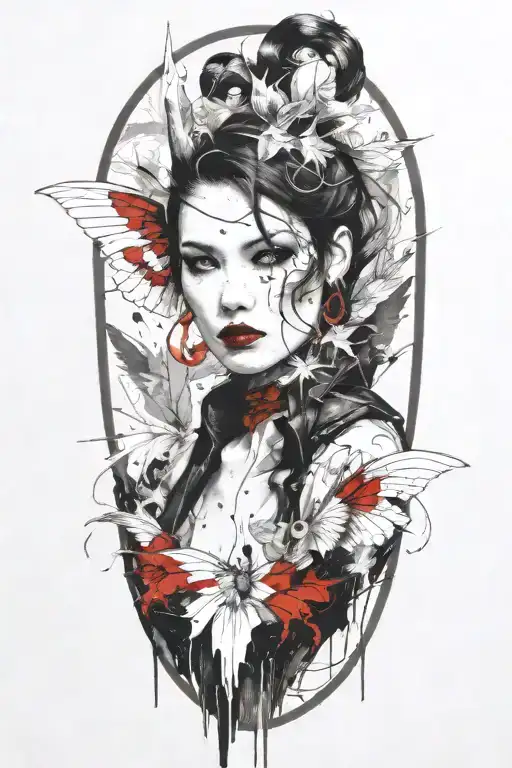 Red Dragon With Wings