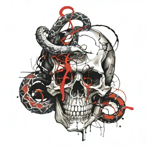 Skull And Snakes