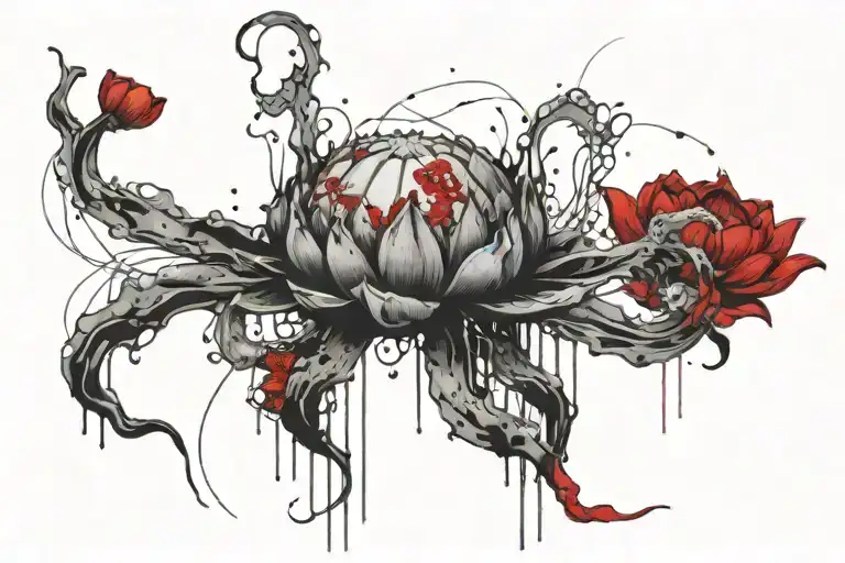 Survivor Lotus With Jellyfish