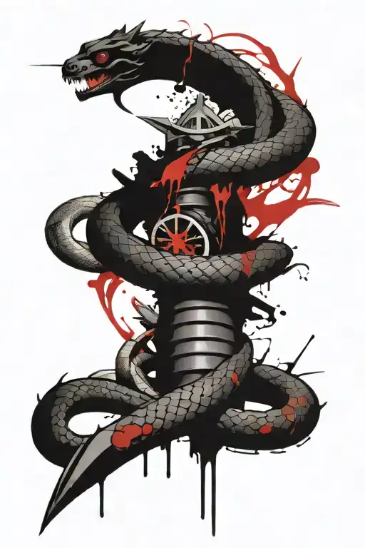 Snake And Dagger