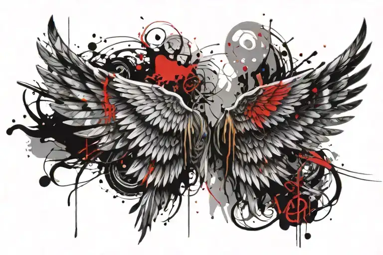 Angel Wings With The Name Ayen