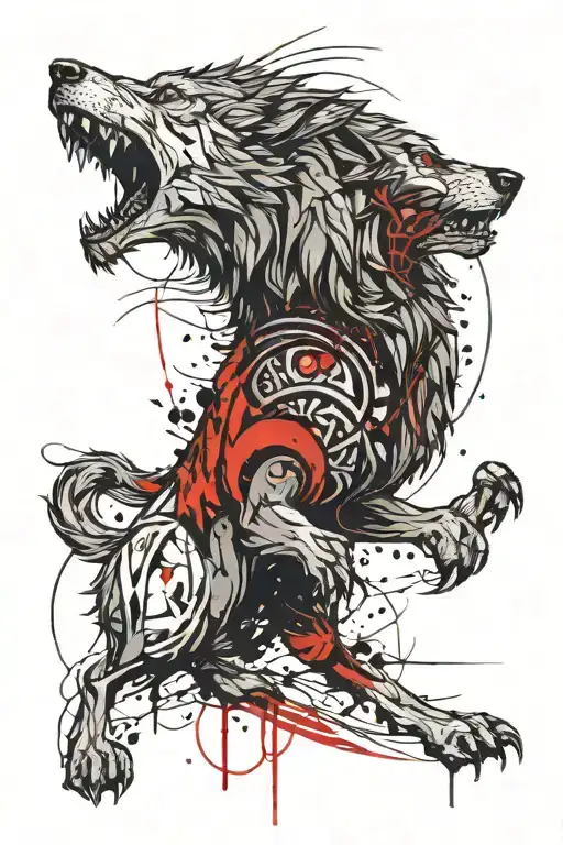 Wolf Fenrir Viking Norse Wolf