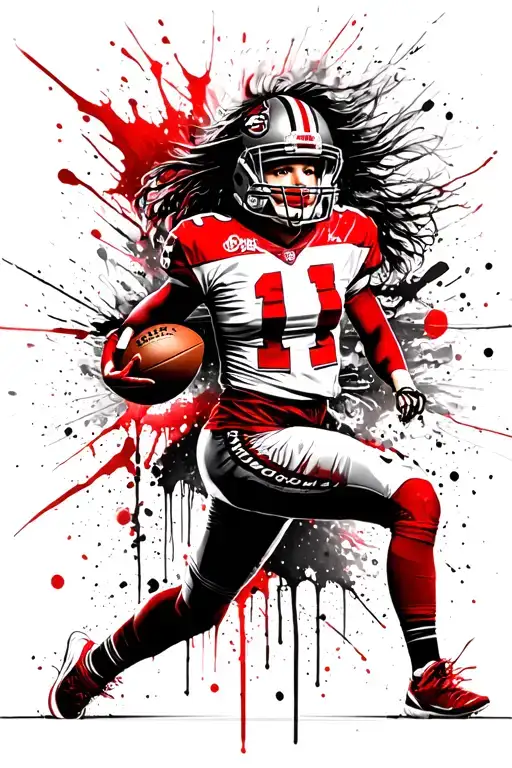 Football With The Last Name Girl