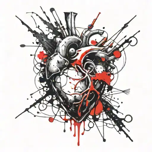 Heart With A Black Spiny Pearl