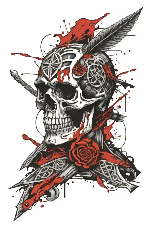 Celtic Warrior Skull