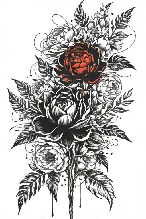 Prime Rose Larkspur And Peony Bouquet