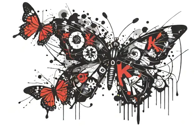 Ok Written With Sun And Butterfly