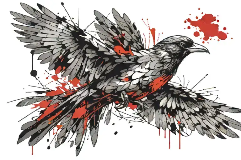 Smart Lonely Aggressive Bird