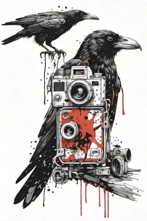 Crow Holding Camera