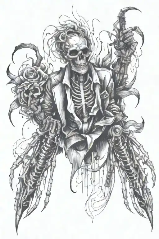 Ritesh Rose Skeleton Smoking Cigars