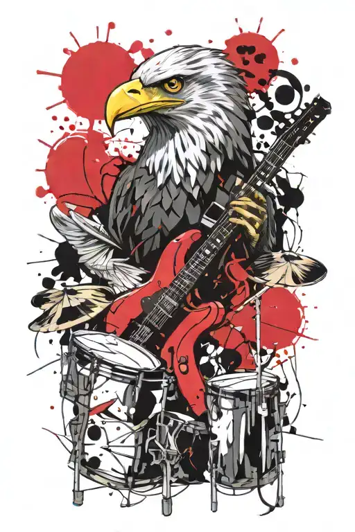 Drumkit And Eagle