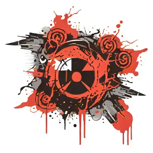 Nuclear Bomb Radioactive Symbol