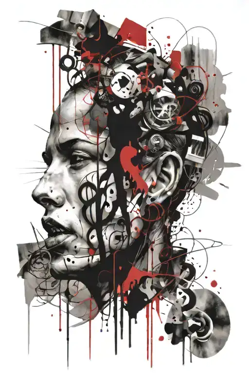 Emotion Faces On Wall Darkness Fool You