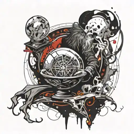 Wizard Holding Crystal Ball