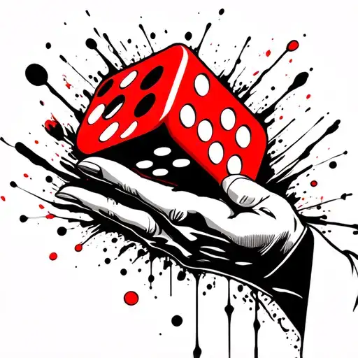 Hand Throwing Dice