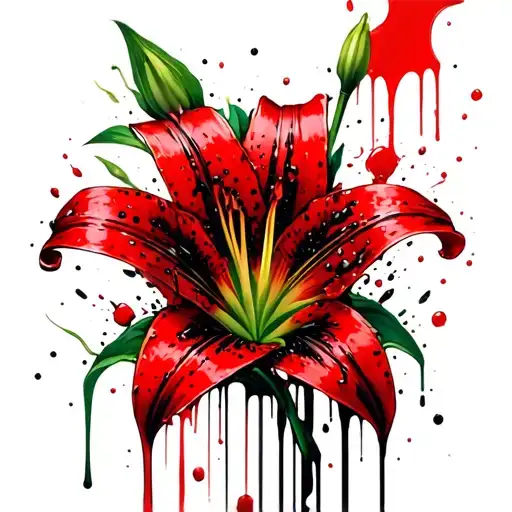 Hand Crushing Lily Flower