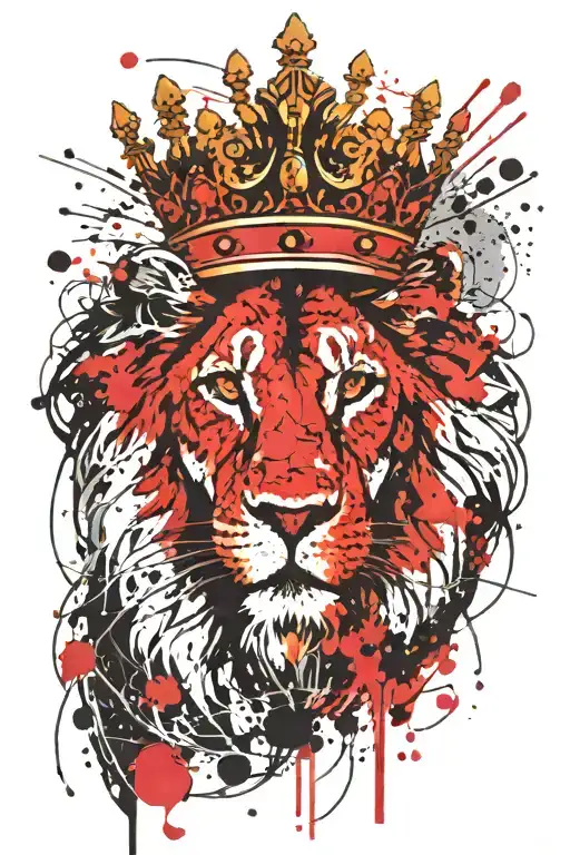 Lion Wearing A Crown