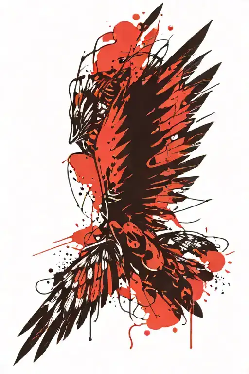 Trash Polka Single Left Angel Wing