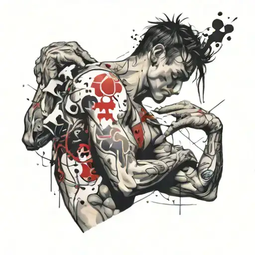 Atlas Holding The World Over His Head