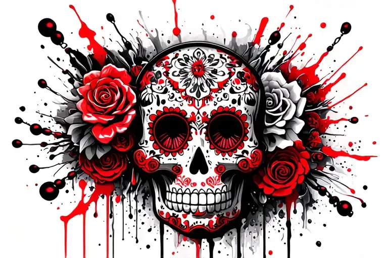 Rosary Beads Mexican Sugar Skull