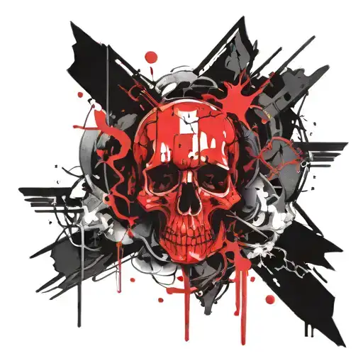 Death Against The Background Of Darkness