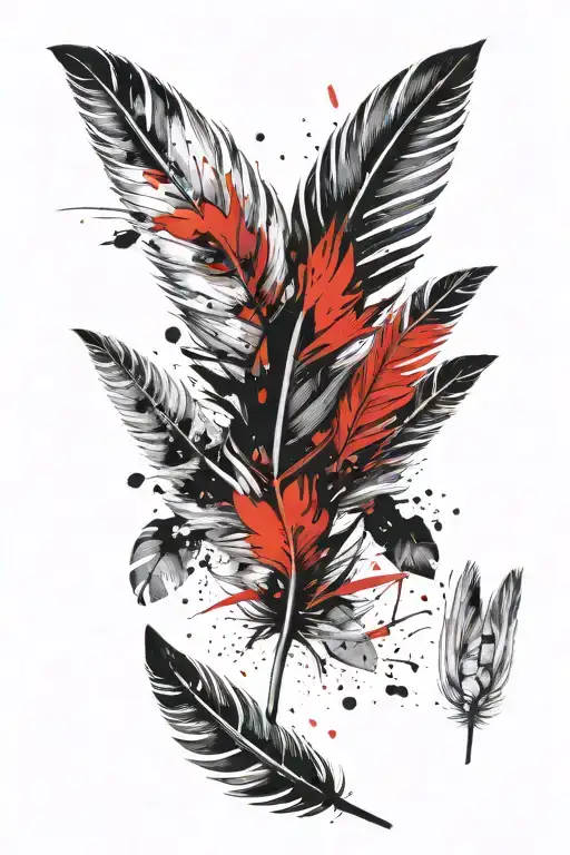 Falling Feather Feather Feather