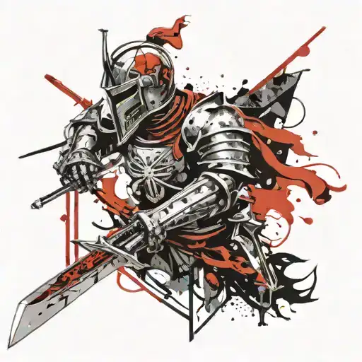 The Knight With The Skull On The Sword